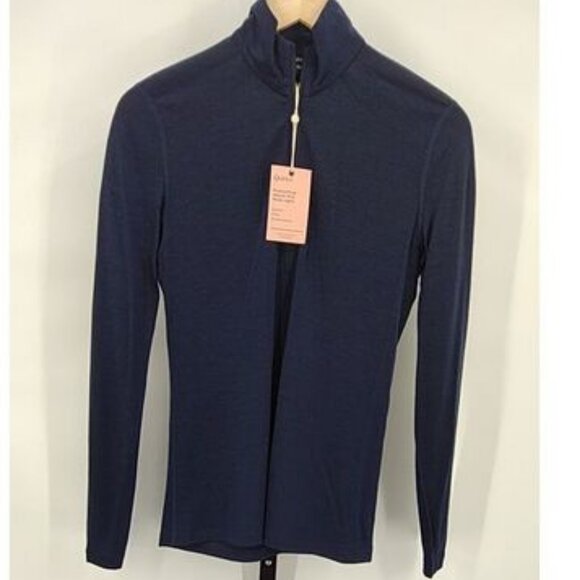100% Merino Wool All-Season Quarter Zip Base Layer NWT XS - Picture 2 of 3